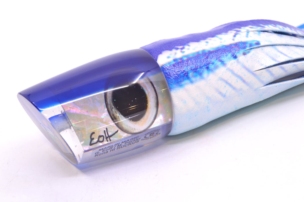Marlin Magic White Awabi Blue Back Taxi Eyes Ruckus 12" 9oz ALV Vinyl Blue Ballyhoo GZE
