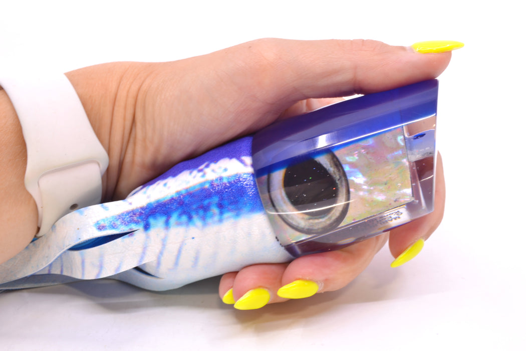 Marlin Magic White Awabi Blue Back Taxi Eyes Ruckus 12" 9oz ALV Vinyl Blue Ballyhoo GZE