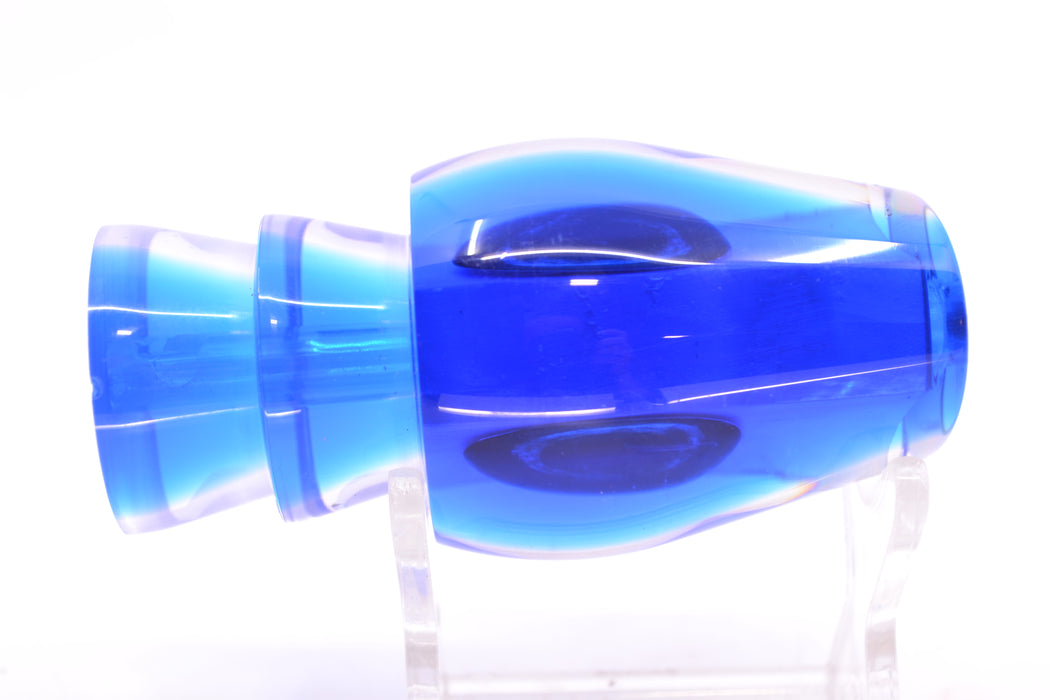 Moyes Lures White MOP Blue Back Taxi Eyes Medium Sumo 12" 3.7oz GZE