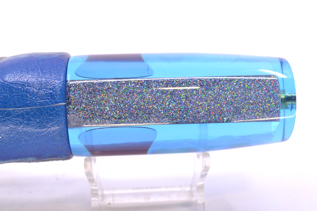 Koya Lures Blue Rainbow Diamond Red Eyes Hard Head 12" 7oz ALV Vinyl Blue Skipjack