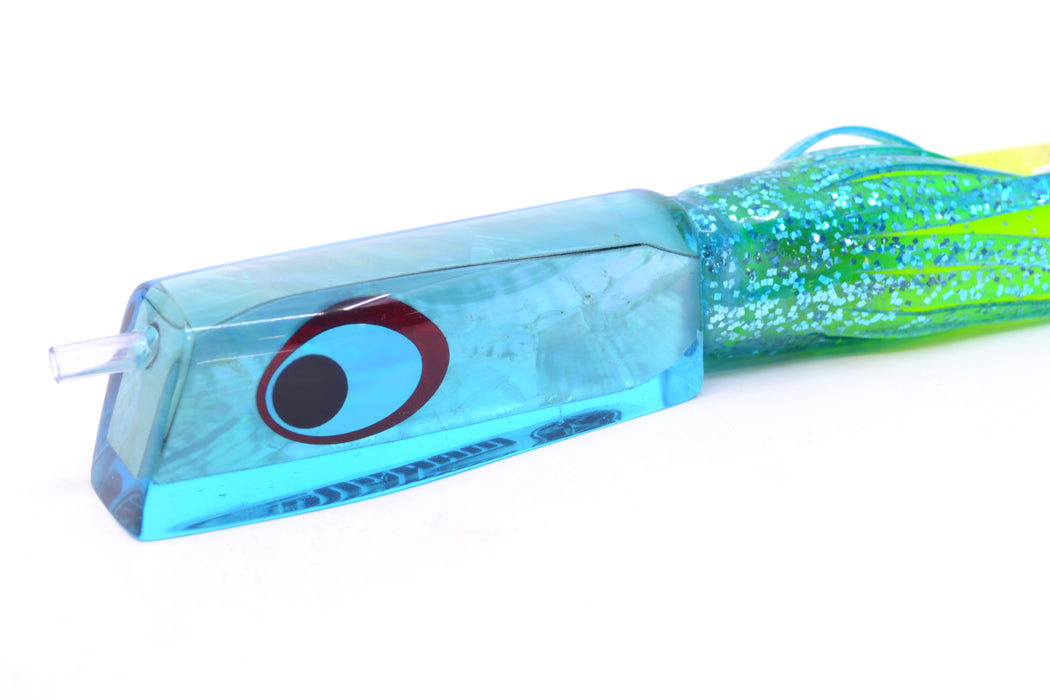 Marlinstar Ice Blue MOP Medium Tomahawk G4 9"+ 5.2oz Skirted Ice Blue/Rainbow GZE