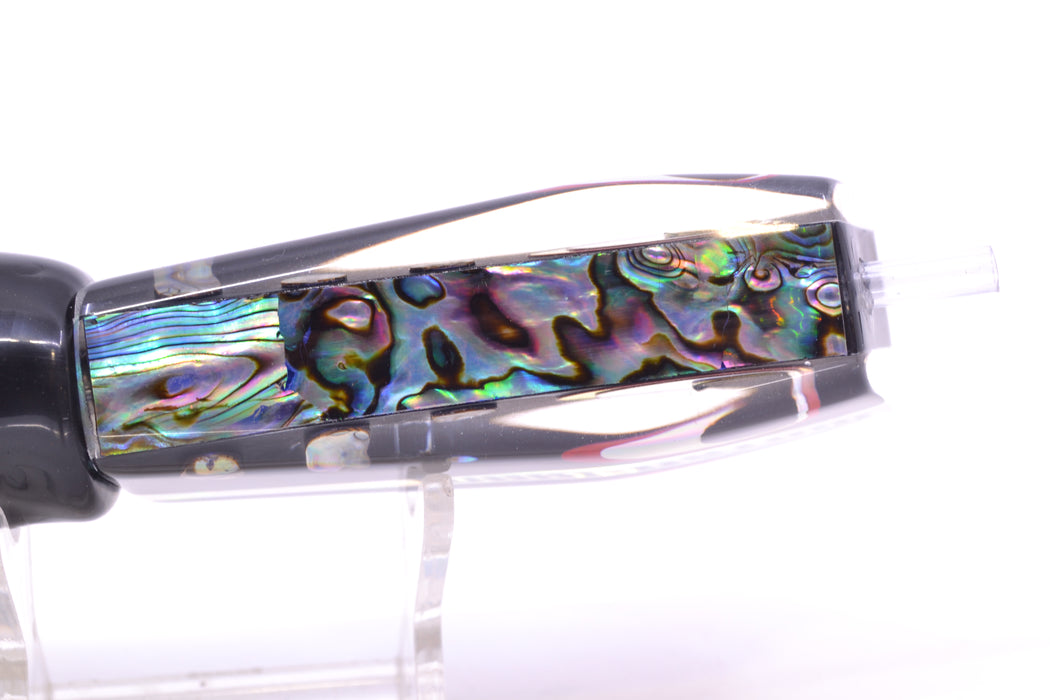 Marlinstar Black-Paua Shell Medium Tomahawk G4 9"+ 5.2oz Skirted Black Skipjack GZE