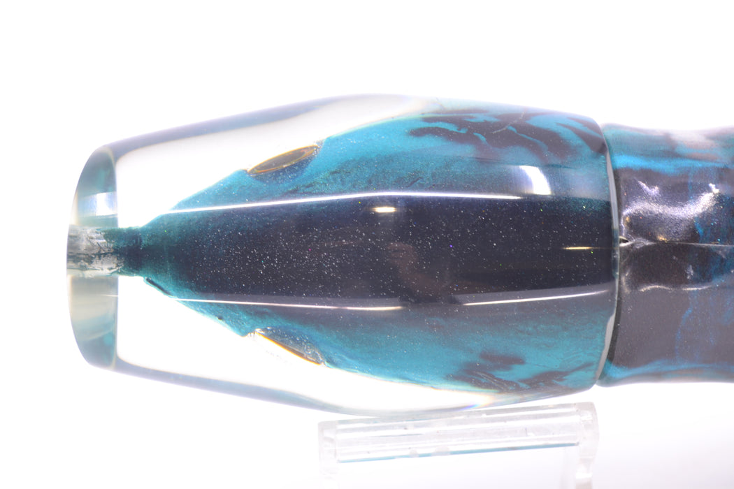 Ali'i Kai Lures Bonito Fish Head "Futa" Tahitian Pirate 14" 9oz Fire Tailz Blue Drip GZE