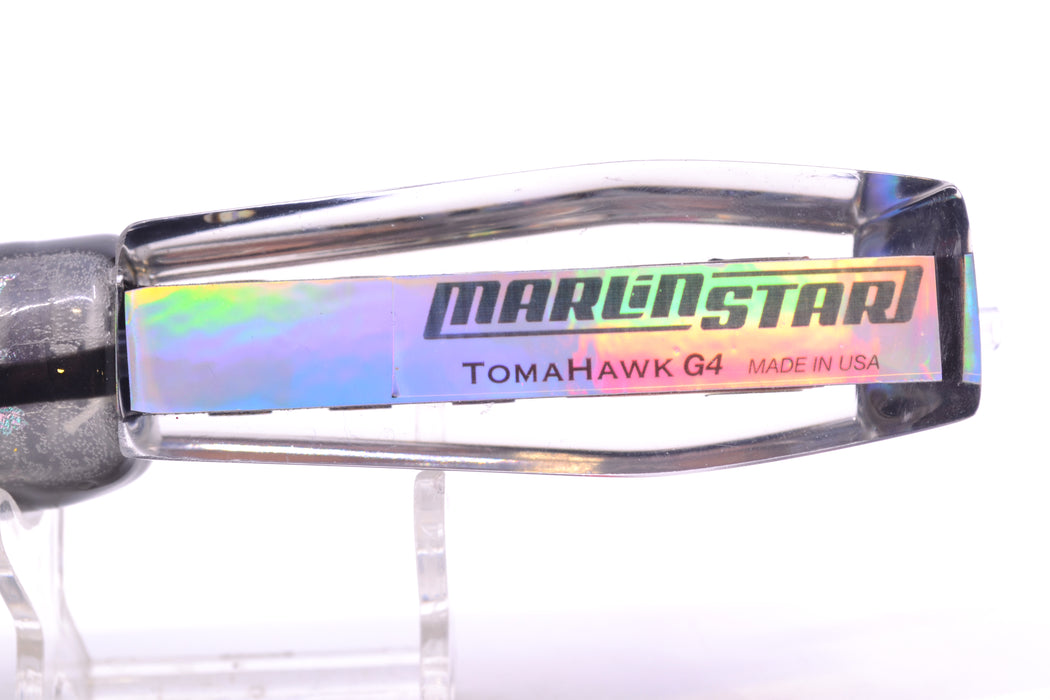 Marlinstar Black-Paua Shell Medium Tomahawk G4 9"+ 5.2oz Skirted Black Skipjack GZE