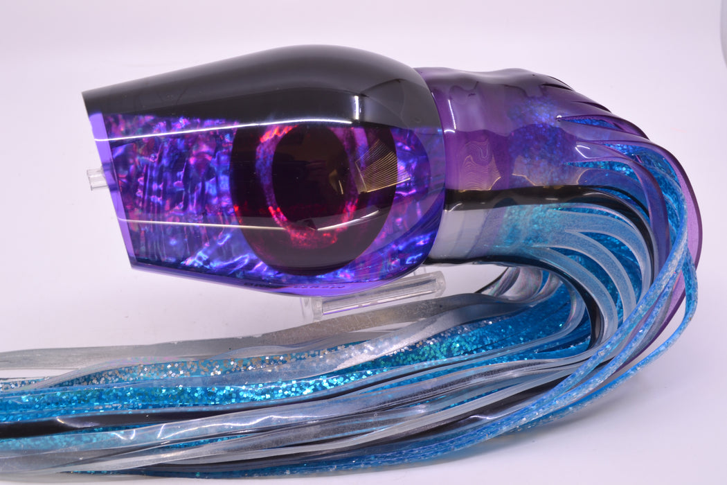 Moyes Lures Purple Awabi Back Taxi Eyes Sumo Teaser 27oz Skirted Purple Skipjack GZE