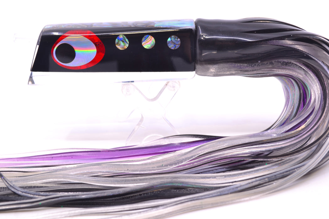 Marlinstar Black-Paua Shell Medium Tomahawk G4 9"+ 5.2oz Skirted Black Skipjack GZE