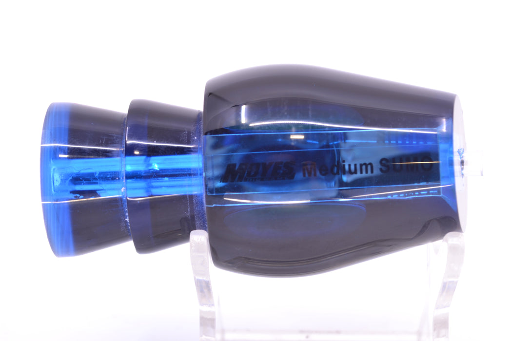 Moyes Lures Blue Mirrored Black Back Taxi Eyes Medium Sumo 12" 3.7oz GZE