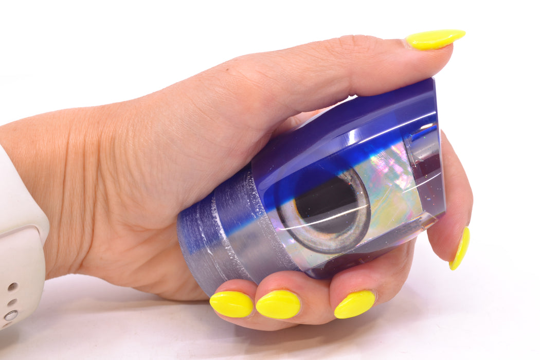 Marlin Magic Lures White Awabi Blue Back Taxi Eyes Smokey Joe 12" 6.5oz