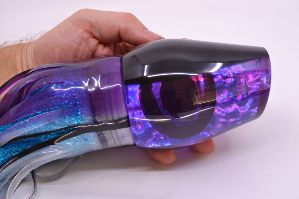 Moyes Lures Purple Awabi Back Taxi Eyes Sumo Teaser 27oz Skirted Purple Skipjack GZE