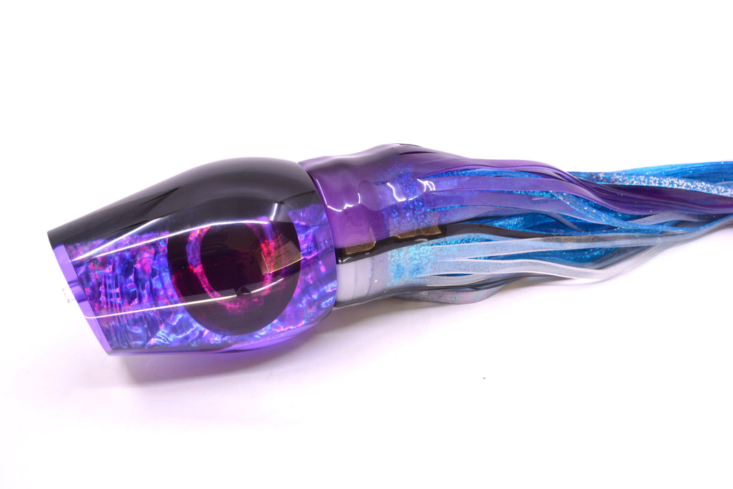 Moyes Lures Purple Awabi Back Taxi Eyes Sumo Teaser 27oz Skirted Purple Skipjack GZE
