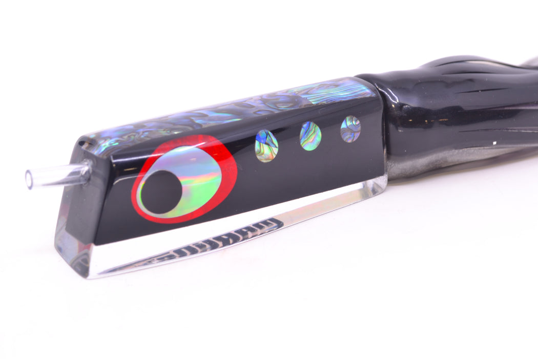 Marlinstar Black-Paua Shell Medium Tomahawk G4 9"+ 5.2oz Skirted Black Skipjack GZE