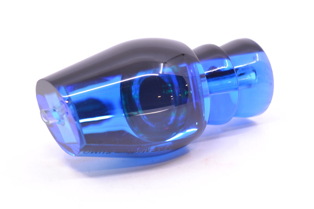 Moyes Lures Blue Mirrored Black Back Taxi Eyes Medium Sumo 12" 3.7oz GZE