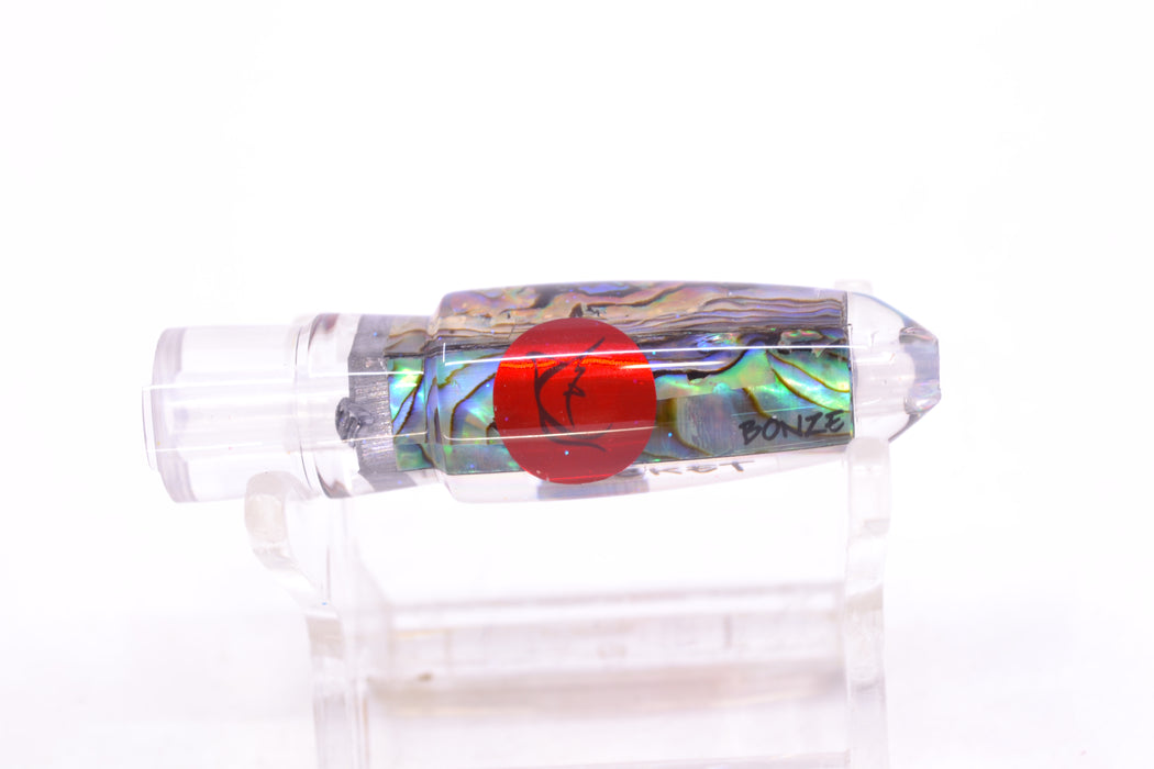 Bonze Lures Paua Shell Red Eyes Rocket 5" 1oz GZE