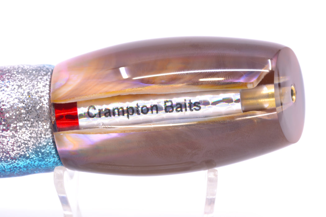 Crampton Baits Real Tahitian MOP Black-Pink Back No Eyes Apahu 12" 7.8oz Skirted