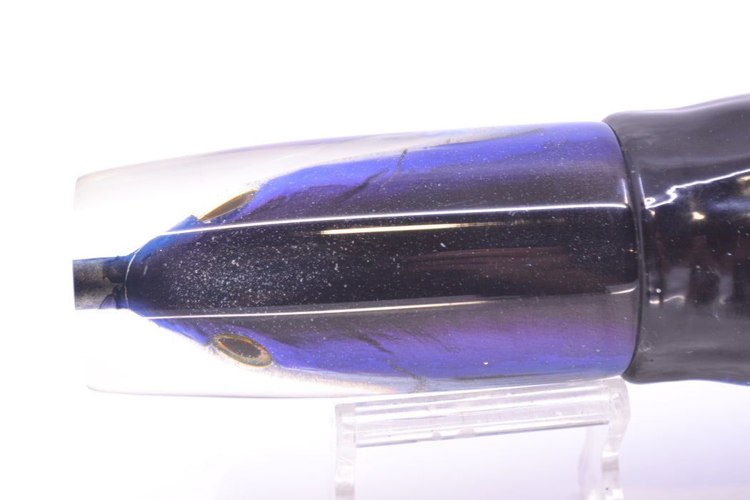 Ali'i Kai Lures Skipjack/Aku Medium Hard Head 12" 9oz Skirted Black-Purple-Blue GZE