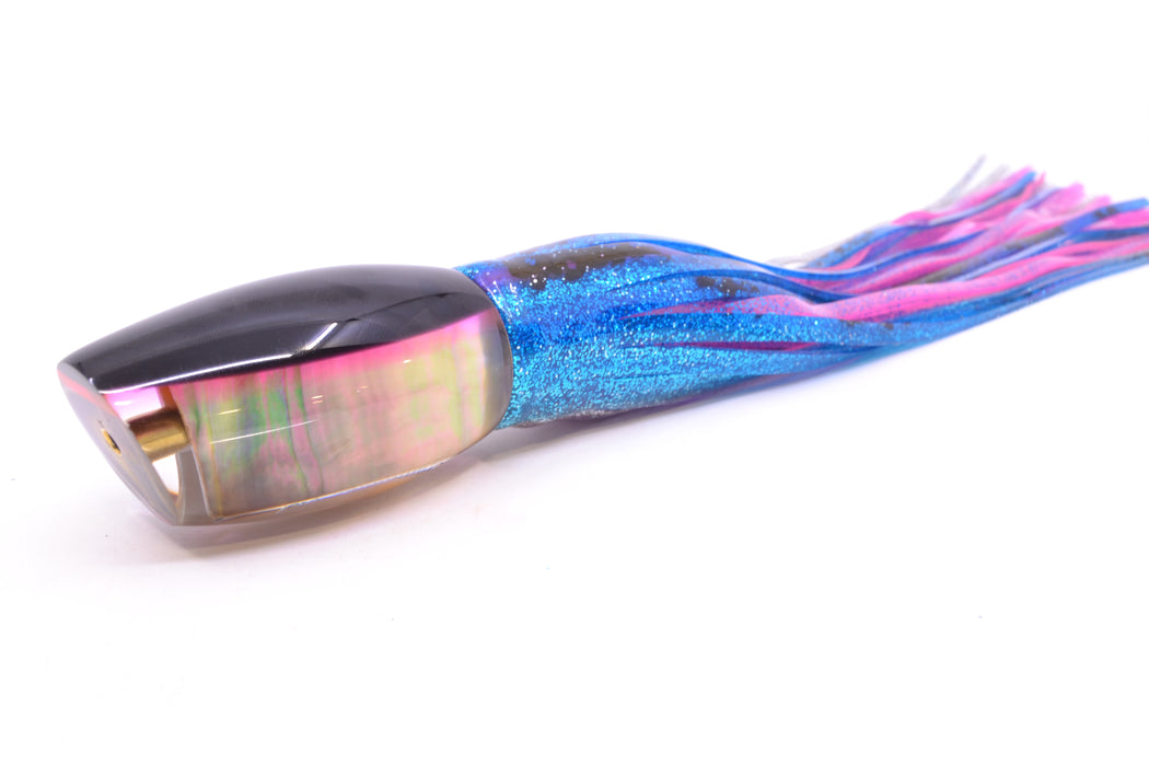 Crampton Baits Real Tahitian MOP Black-Pink Back No Eyes Apahu 12" 7.8oz Skirted