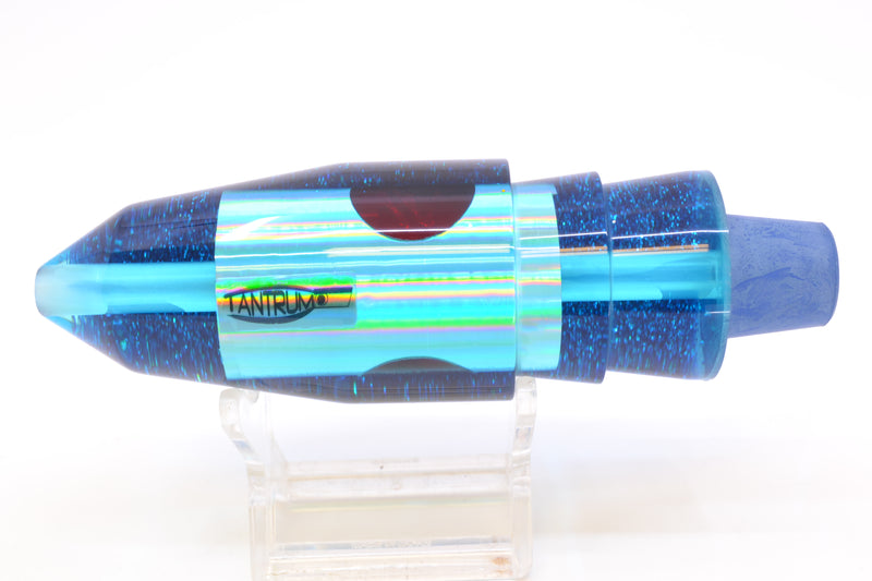 TANTRUM Lures Ice Blue Rainbow Blue Glitter Back Red Eyes Large Bullet 12" 7.5oz GZE