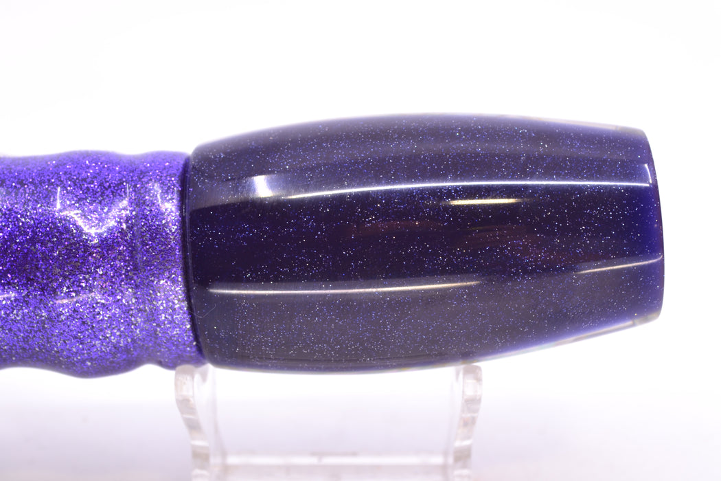Coggin Lures Real Abalone Purple Back 4-Hole Copalure Invert 12" 12oz Skirted