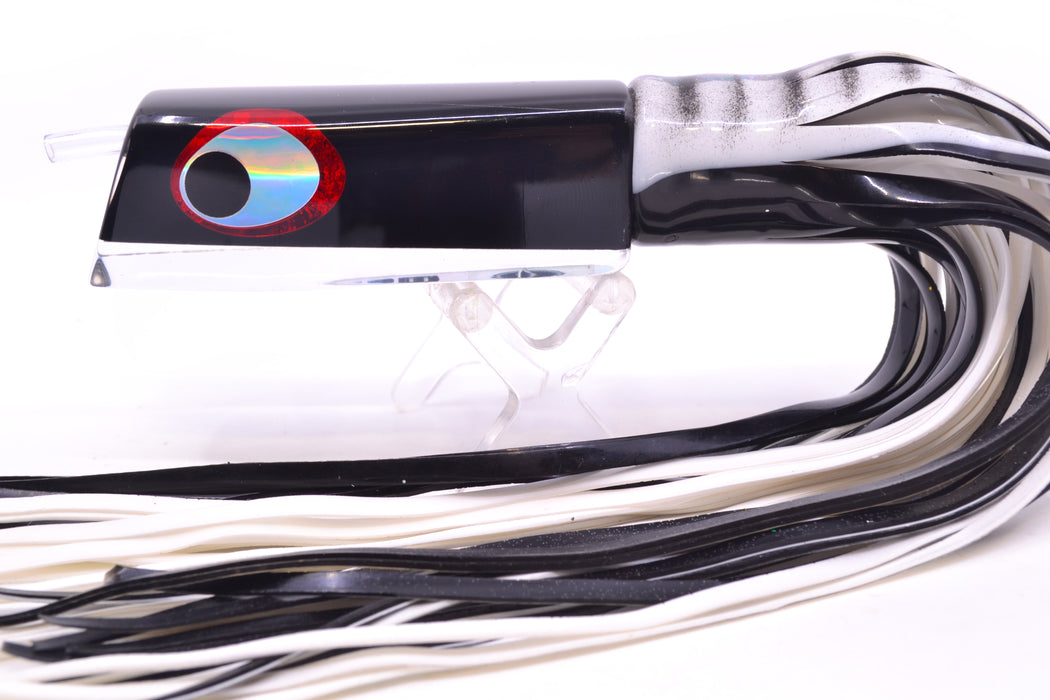 Marlinstar Black Pearl Medium Tomahawk G4 9"+ 5.2oz Skirted White Aurora-Black GZE