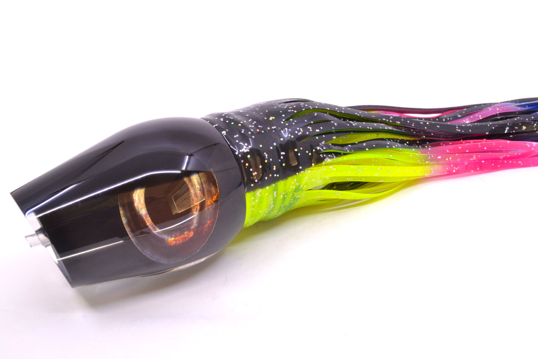 Moyes Lures Black Pearl Black Back Taxi Eyes Sumo Teaser 27oz Skirted Magic Johnson