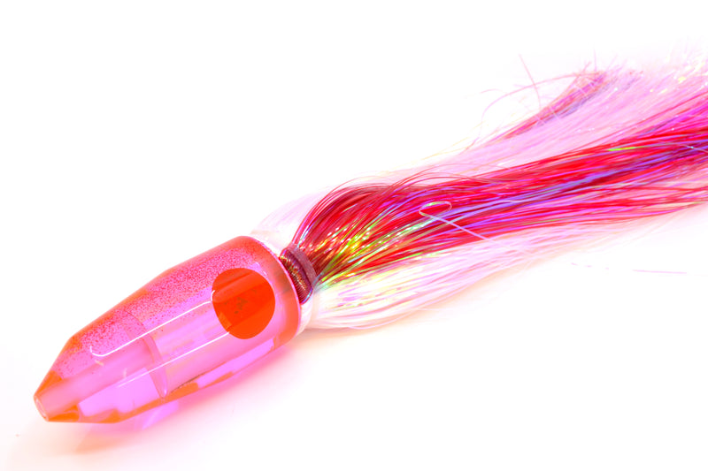 TANTRUM Lures Pink Rainbow Red Back Large Bullet 12" 9oz EZ Flash White-Red Stripe GZE