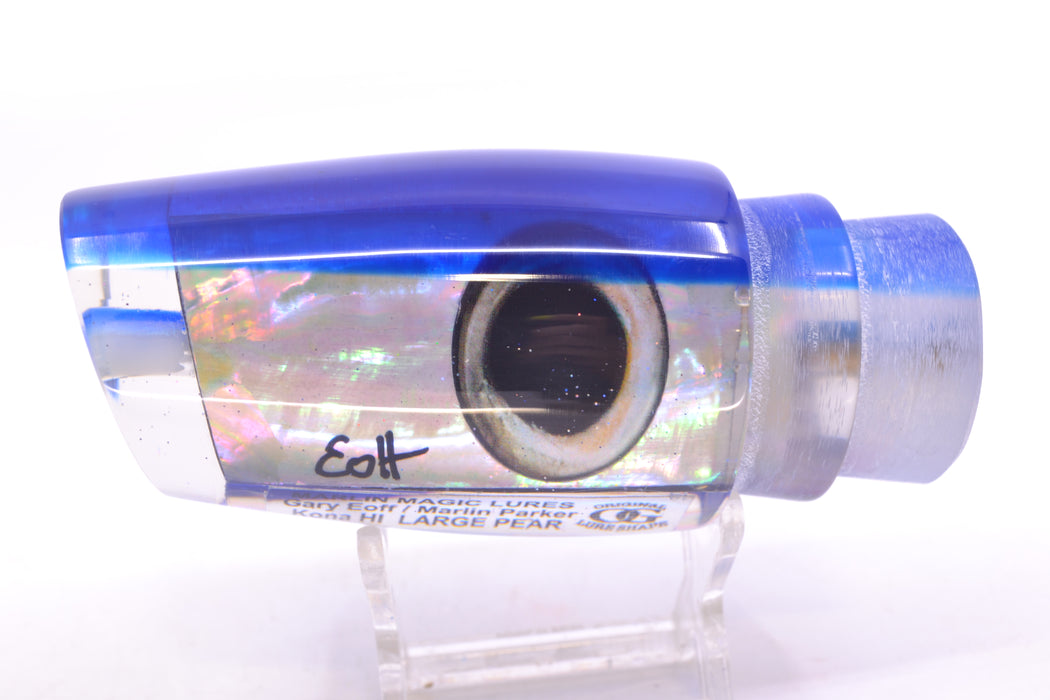 Marlin Magic White Awabi Blue Back Taxi Eyes Large Pear 12" 7.6oz