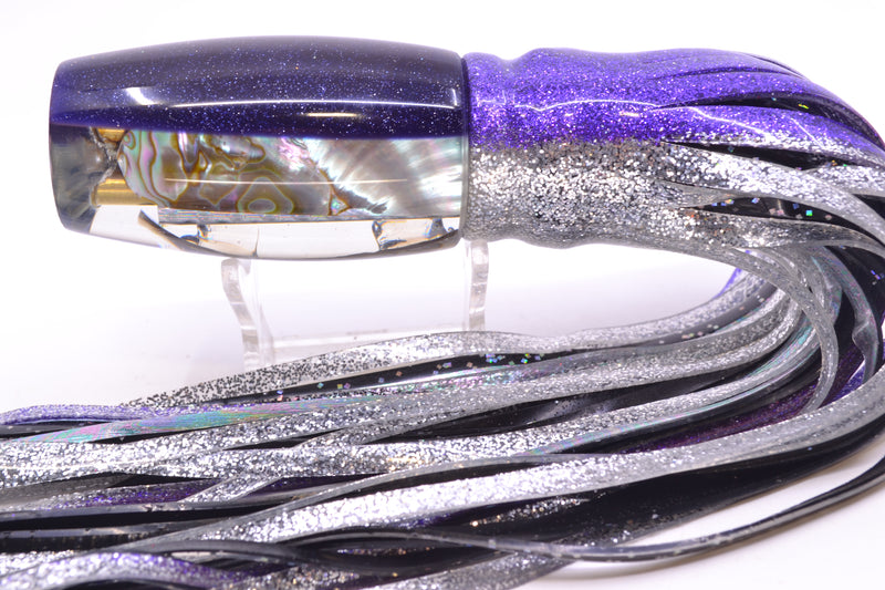 Coggin Lures Real Abalone Purple Back 4-Hole Copalure Invert 12" 12oz Skirted