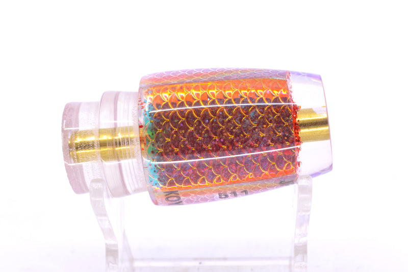 Koya Lures Orange Pearl Rainbow Scale Rainbow Scale Back JP 511 9" 1.4oz