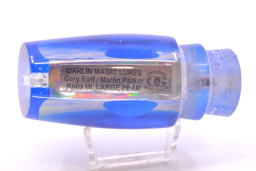 Marlin Magic White Awabi Blue Back Taxi Eyes Large Pear 12" 7.6oz