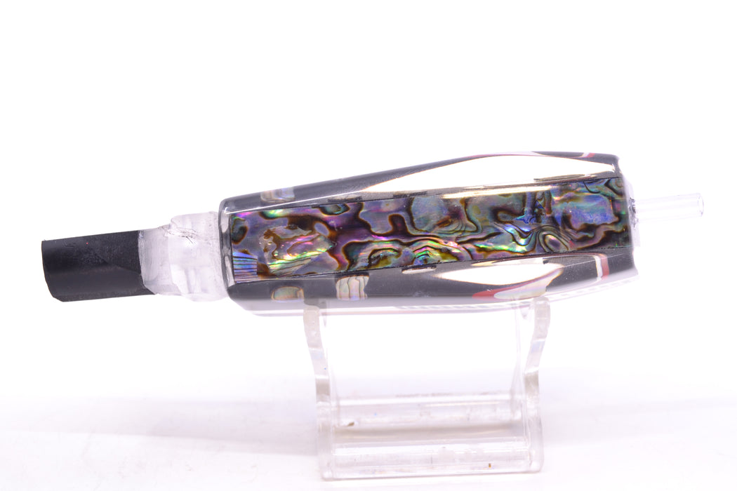 Marlinstar Black-Paua Shell Black-Silver-Red Eyes Medium Tomahawk G4 9"+ 3.4oz GZE