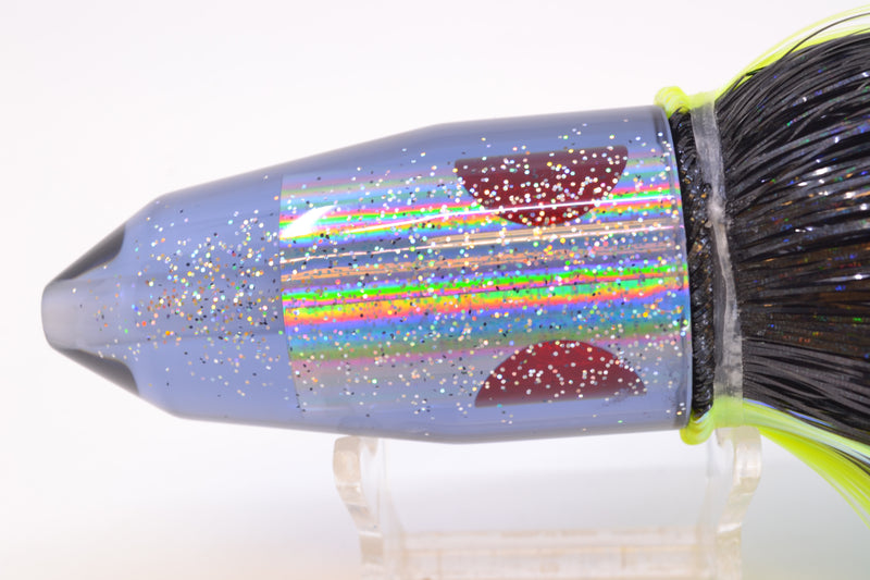 TANTRUM Lures Smoke Rainbow Silver Back Large Bullet 12" 9oz EZ Flash Yellowfin GZE