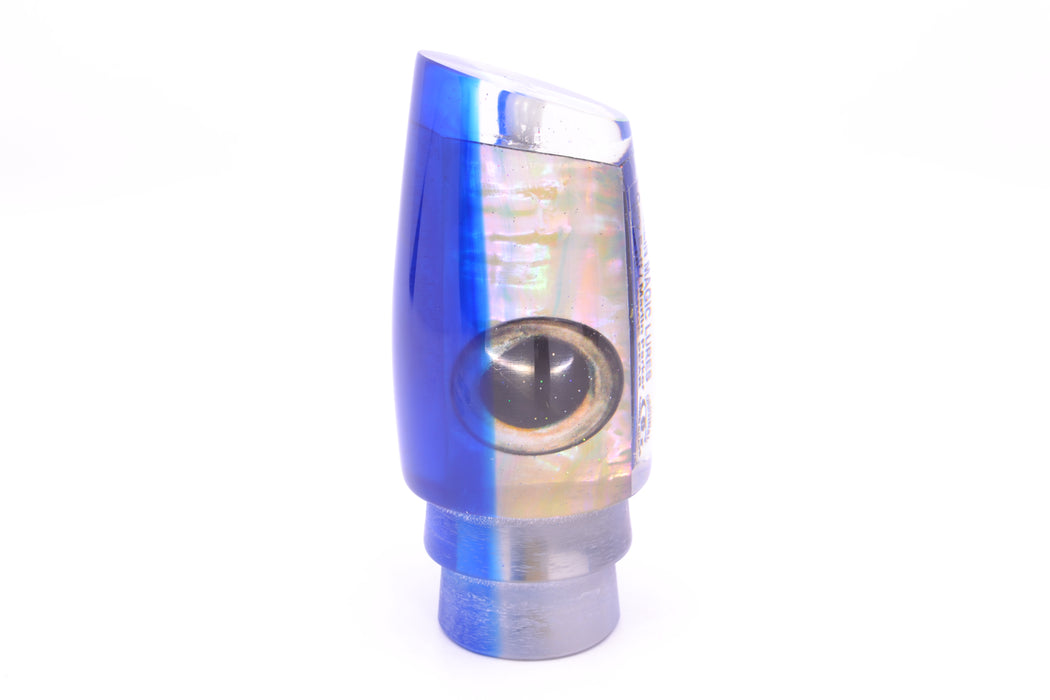 Marlin Magic White Awabi Blue Back Taxi Eyes Large Pear 12" 7.6oz
