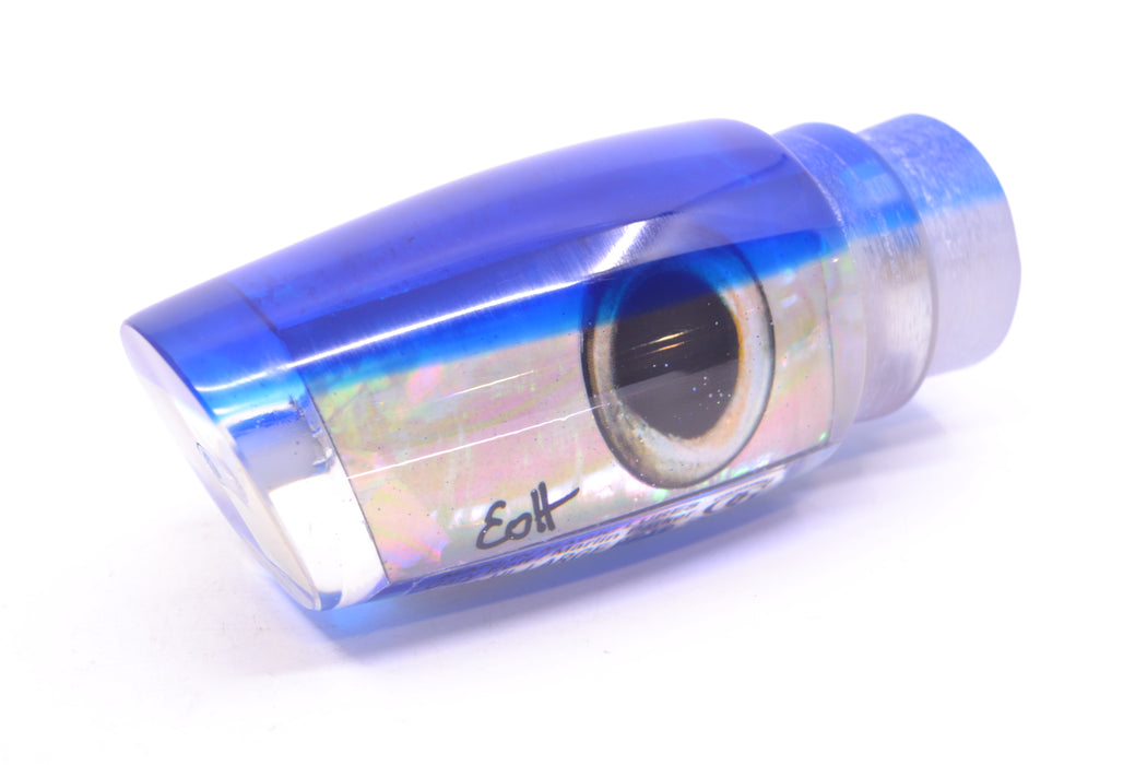 Marlin Magic White Awabi Blue Back Taxi Eyes Large Pear 12" 7.6oz