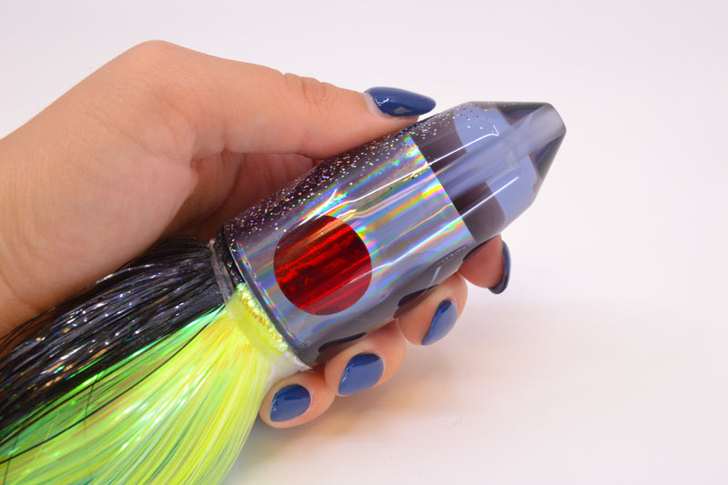 TANTRUM Lures Smoke Rainbow Silver Back Large Bullet 12" 9oz EZ Flash Yellowfin GZE