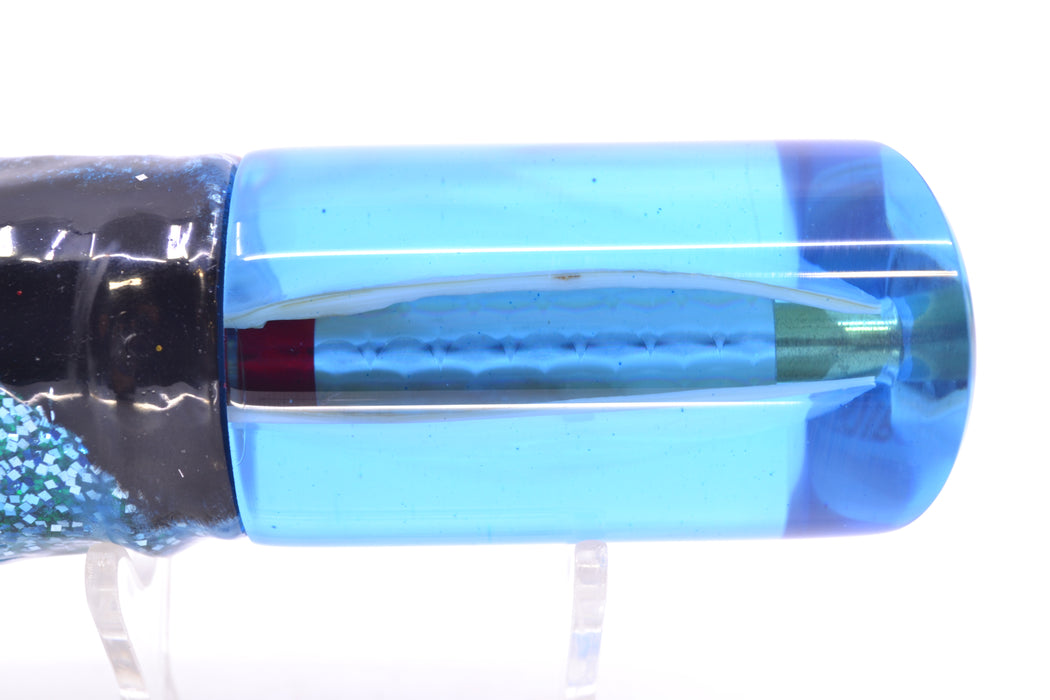 Crampton Baits Ice Blue MOP No Eyes 1/4 Tonner 12" 7.3oz Skirted Evil