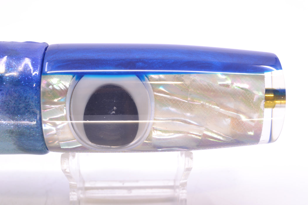 Koya Lures White Ripple Shell Blue Back Doll Eyes Hard Head 12" 7oz FT Vinyl Aku Revisited