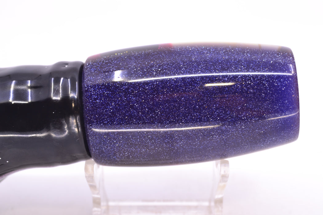 Coggin Lures Real Golden MOP Purple-Black Back 4-Hole Copalure Invert 12" 12oz Skirted