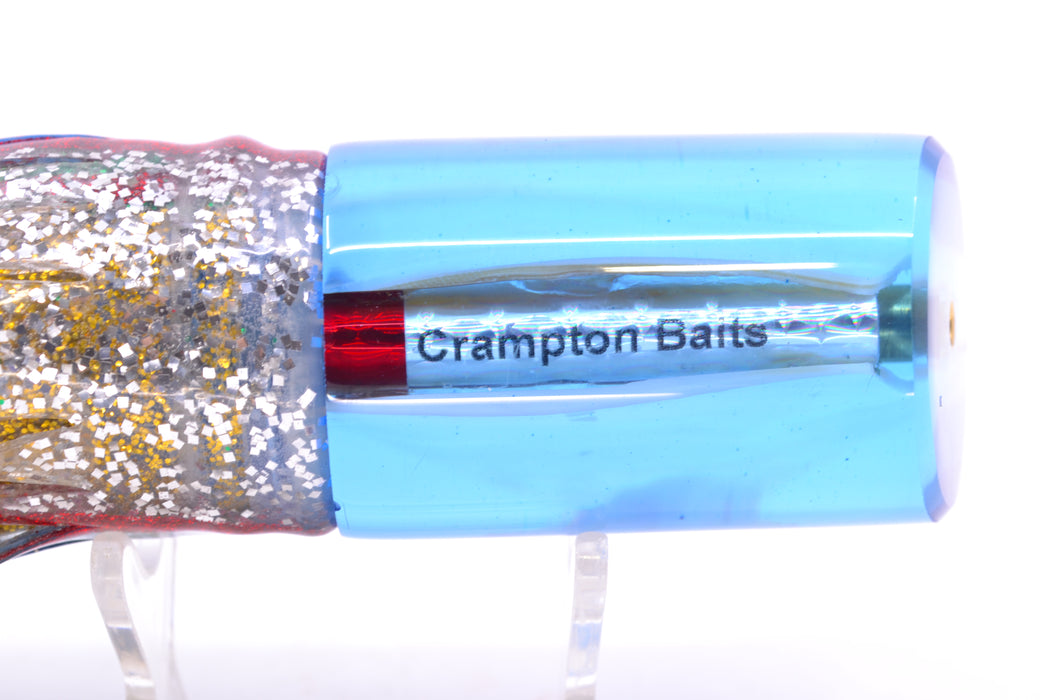 Crampton Baits Ice Blue MOP No Eyes 1/4 Tonner 12" 7.3oz Skirted Evil