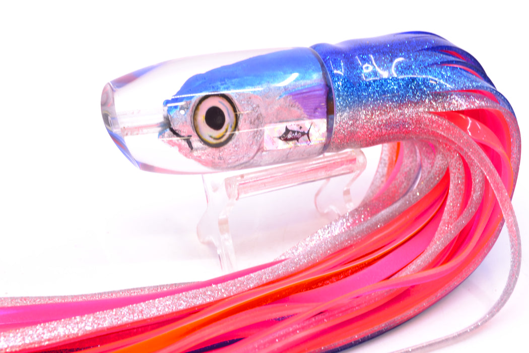 Aloha Lures Blue-Ice Blue Back Malolo Medium Gully Boy 10" 8.5oz BOM Skirted Blue-Silver-Pink