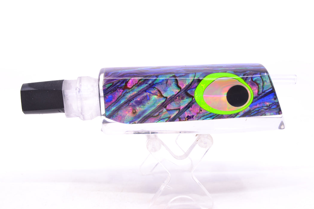 Marlinstar Purple Paua Shell Black-Silver-Green Eyes Medium Tomahawk G4 9"+ 3.4oz GZE