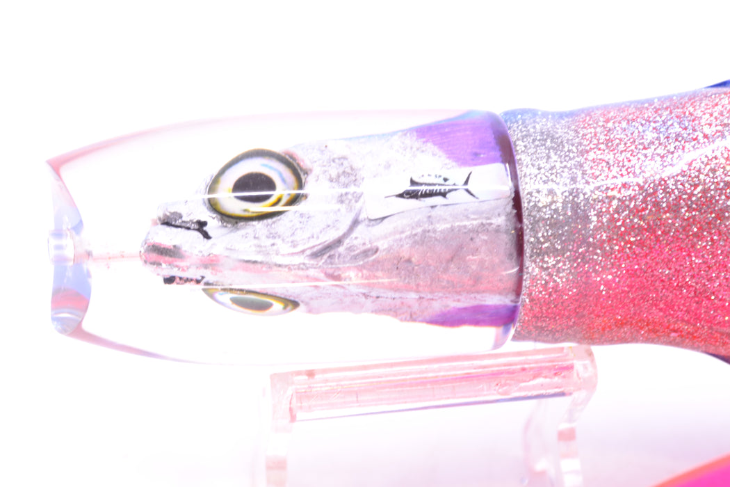 Aloha Lures Blue-Ice Blue Back Malolo Medium Gully Boy 10" 8.5oz BOM Skirted Blue-Silver-Pink