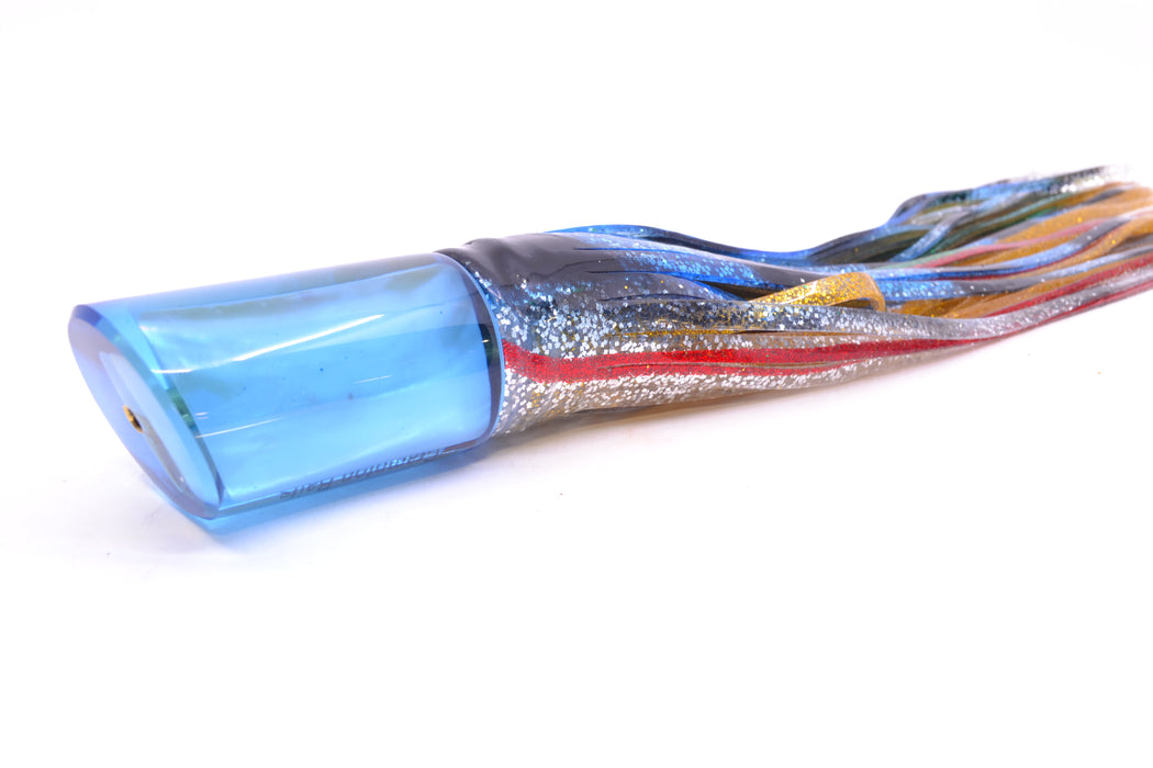 Crampton Baits Ice Blue MOP No Eyes 1/4 Tonner 12" 7.3oz Skirted Evil