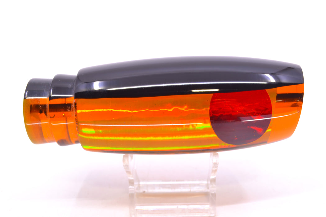 Koya Lures Orange Rainbow Black Back Red Eyes New Shape 14" 9.7oz