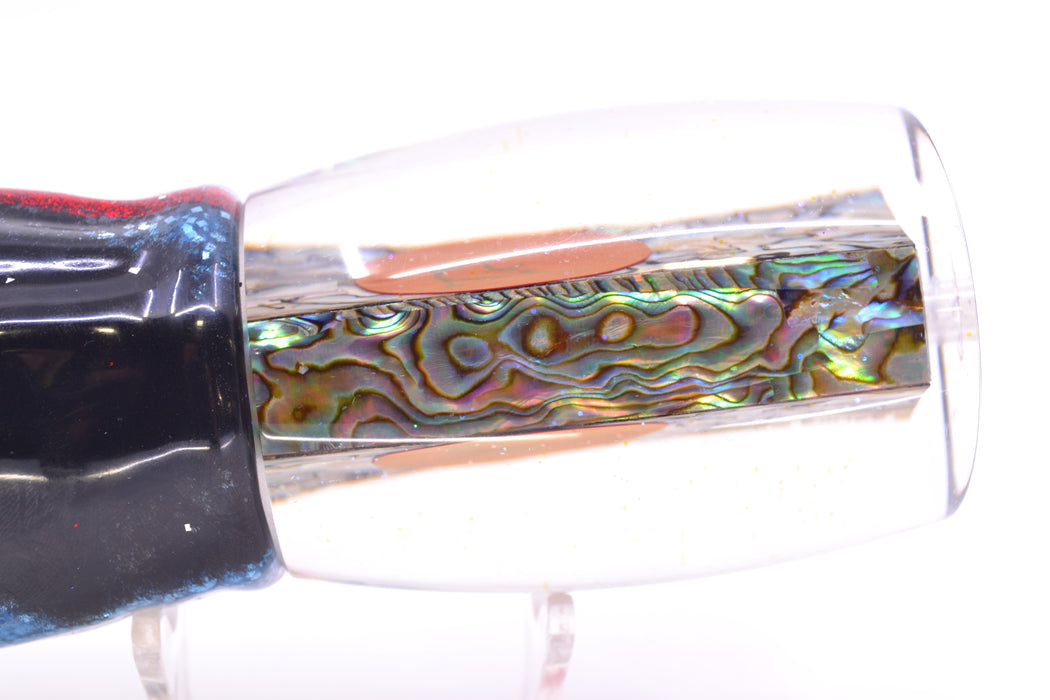 Bonze Lures Paua Shell Red Eyes Mongrel Dog 14" 14oz Skirted Evil