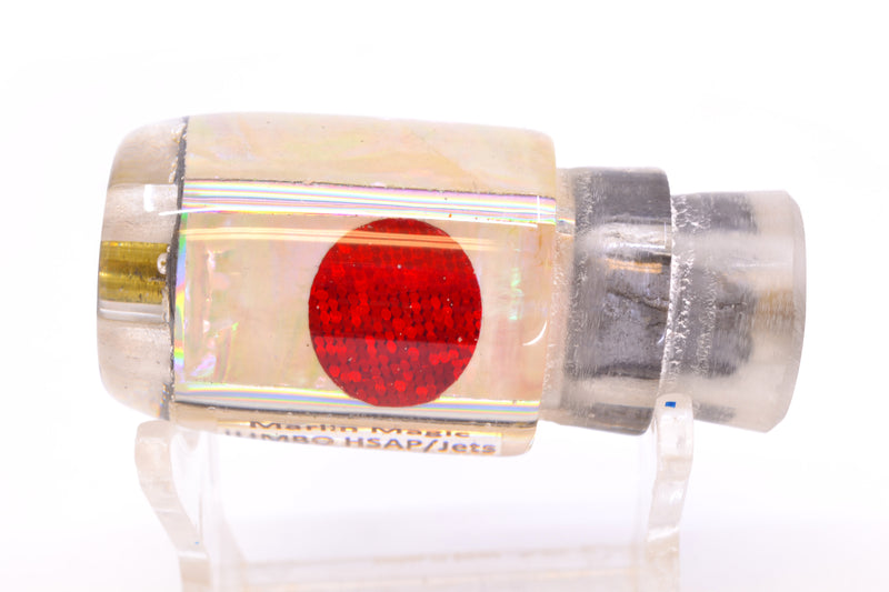 Marlin Magic White Awabi Red Eyes 4-Hole Jumbo HSAP Jet 9" 4.3oz