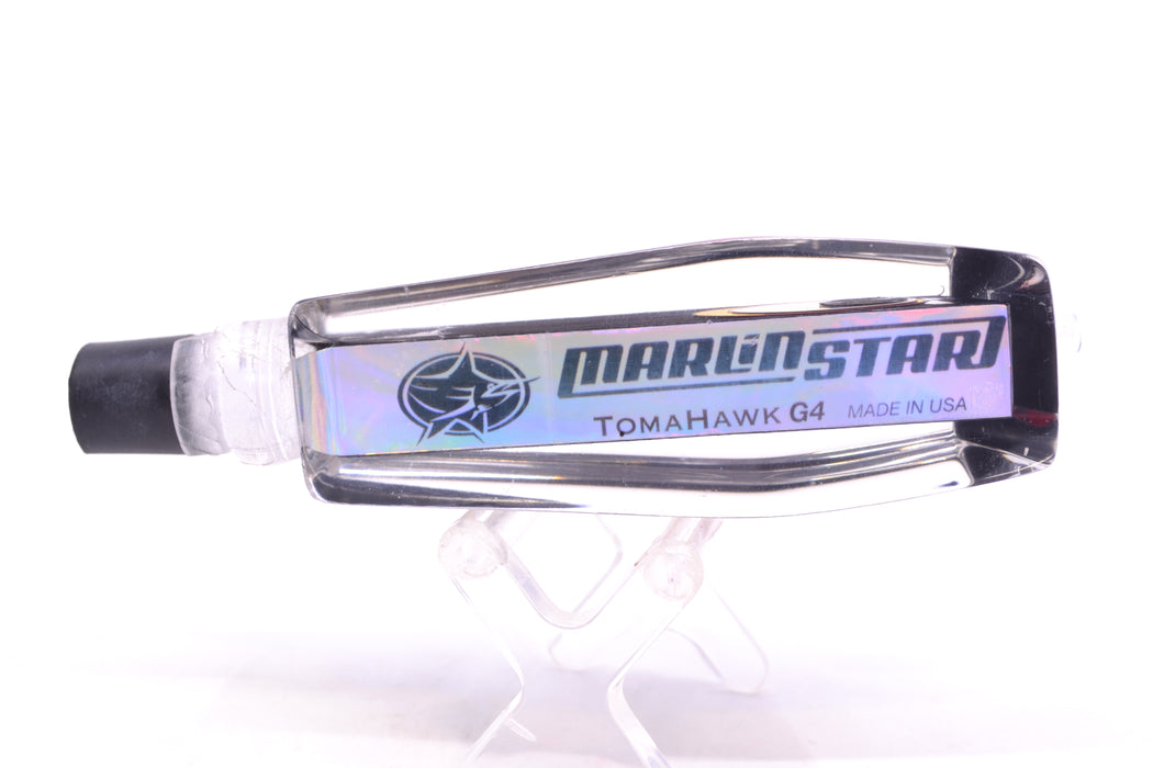 Marlinstar Black Pearl Black-Silver-Red Eyes Medium Tomahawk G4 9"+ 3.4oz GZE