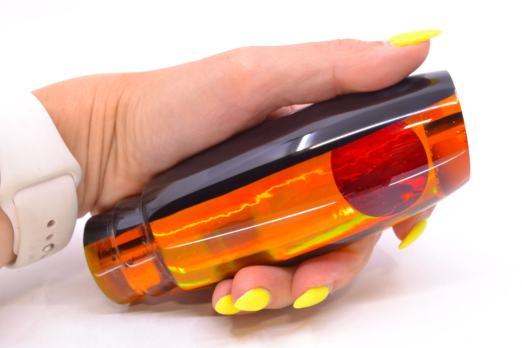 Koya Lures Orange Rainbow Black Back Red Eyes New Shape 14" 9.7oz