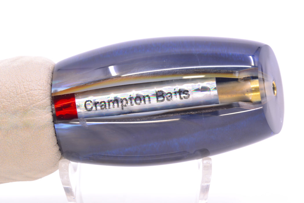 Crampton Baits Real Tahitian MOP Black-Blue Back Apahu 12" 6.7oz ALV Vinyl Ballyhoo