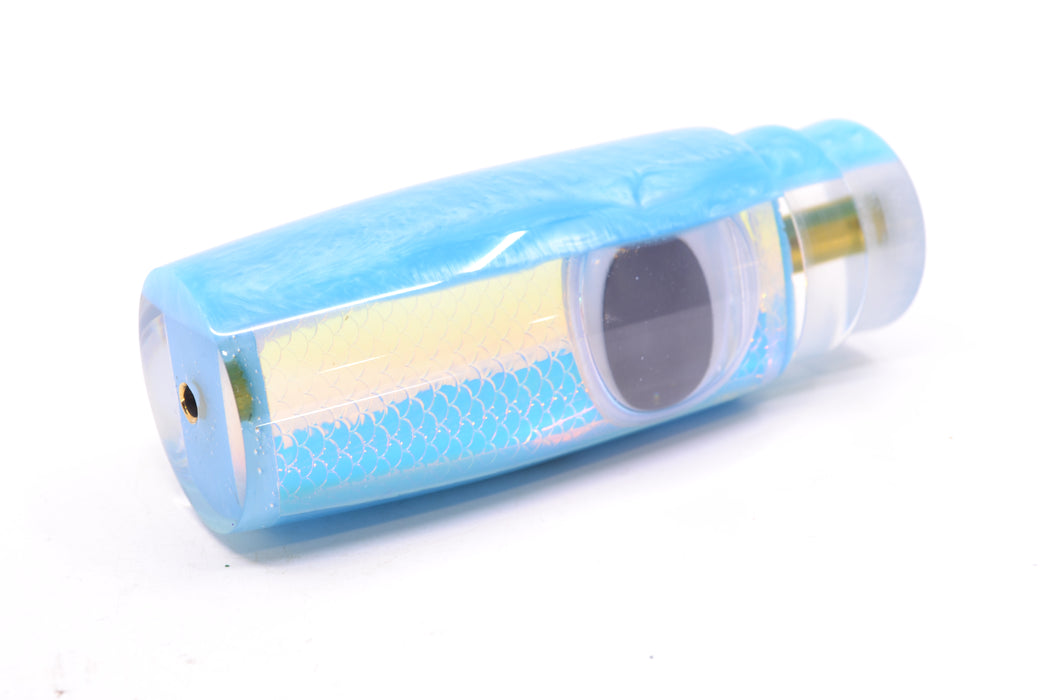 Koya Lures Ice Rainbow Scale Blue Back Doll Eyes Hard Head 12" 5.2oz GZE