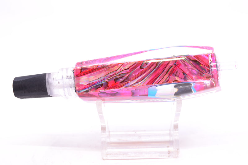 Marlinstar Pink Paua Shell Black-Silver-Ice Blue Eyes Medium Tomahawk G4 9"+ 3.4oz